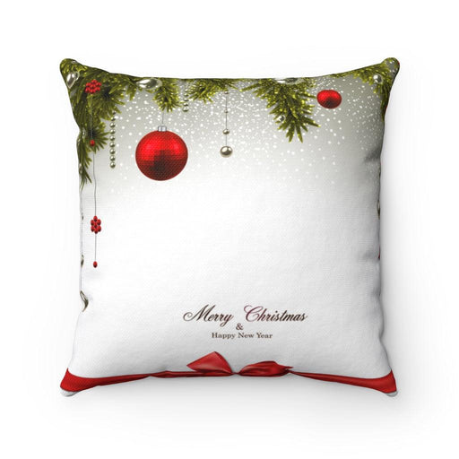 Joyeux Noel Happy Christmas Cozy Traditional Holiday double-sided print and reversible decorative cushion cover - Très Elite