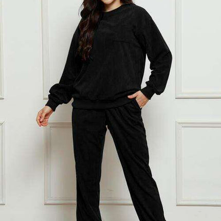 Ultra-Comfortable Crewneck Sweater and Jogger Set