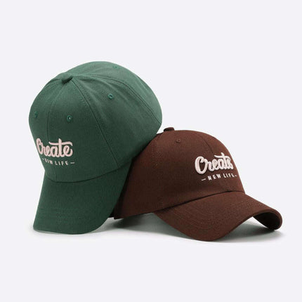 Customizable Cotton Baseball Cap: Trendy Sun Protection with Adjustable Fit