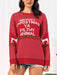 Cozy Christmas Element Round Neck Pullover