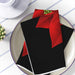 19"x19" Christmas Winter Holiday Black Napkin, Set of 4