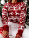 Christmas Theme Round Neck Sweater Trendsi