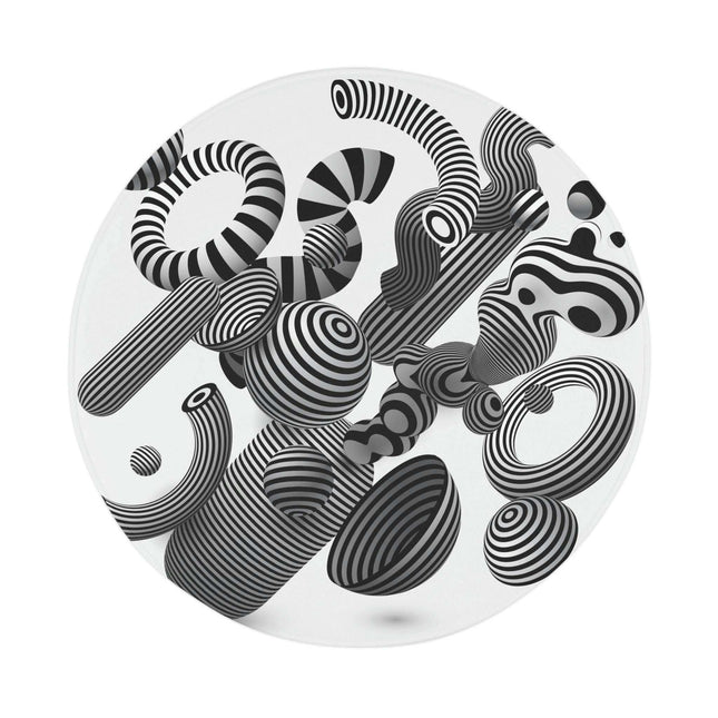 Personalized Optical Illusion Round Bath Mat - Enhance Your Bathroom Style
