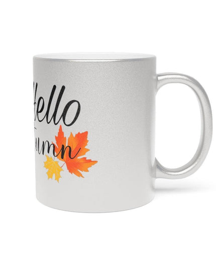 Elegant Metallic Ceramic Mug in Stunning Gold or Silver