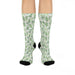 Stylish Printed Crew Socks with Cozy Elegance for Fashionable Comfort