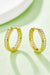 Elegant 925 Sterling Silver Moissanite Huggie Earrings with Luxury Box