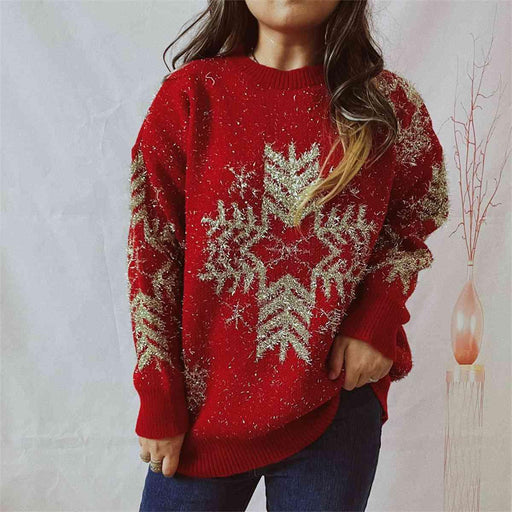Winter Wonderland Snowflake Knit Sweater