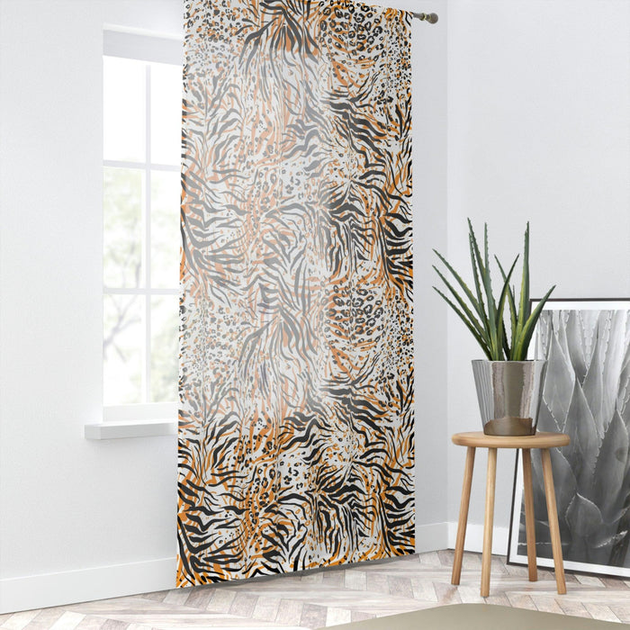 Elite Animal Print Personalized Polyester Window Curtains - Elevate Your Home décor