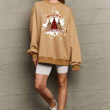 Festive Charm Love Graphic Sweater