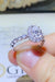 Timeless Glamour 1 Carat Lab-Diamond Sterling Silver Halo Ring