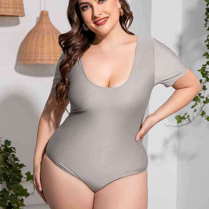 Curve Embrace Plus-Size Scoop Neck Swimwear