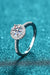 Enchanting Sophistication: Radiant Moissanite Ring with Sparkling Zircon Accents