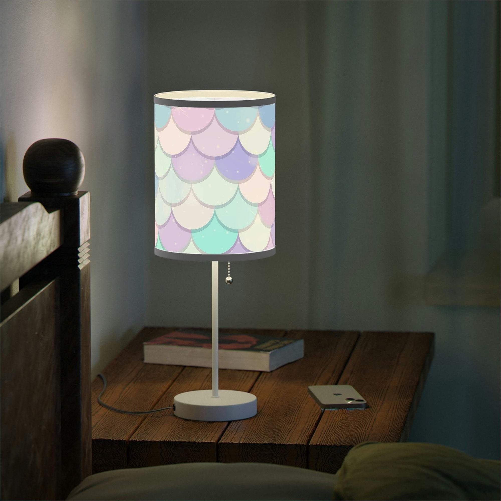 Maison d'Elite Mermaid Lamp on a Stand, US|CA plug-Home Decor-Printify-White-White-One size-Très Elite