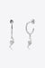 Gunmetal C-Hoop Earrings with Dual Metal Plating for Stylish Sophistication