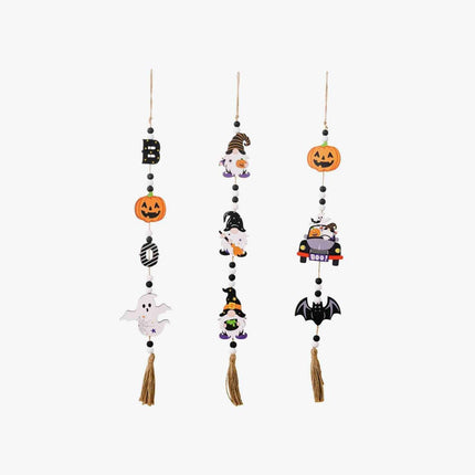 Spooky Haunted House Trio Hanging Ornaments for Halloween Decor