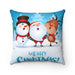 Christmas Cheer Reversible Decorative Pillowcase - Festive Santa Claus Holiday Cushion Cover