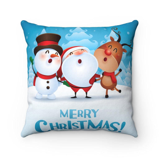 Joyeux Noel Happy Christmas Santa Claus Holiday double-sided print and reversible decorative cushion cover - Très Elite
