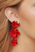 Flower Shape Zinc Alloy Dangle Earrings Trendsi