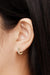 Luminous Moissanite Sterling Silver Huggie Earrings - Luxuriously Certified