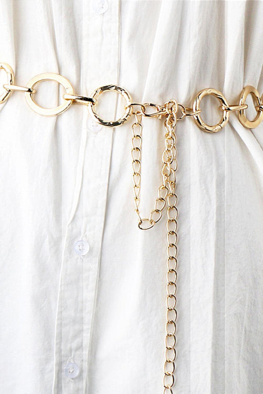 Glamorous Rhinestone Embellished Alloy Chain Belt