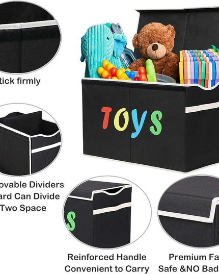 Kid's Space-Saving Collapsible Toy Storage Organizer - Durable and Convenient Solution