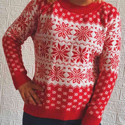 Winter Wonderland Long Sleeve Knit Sweater