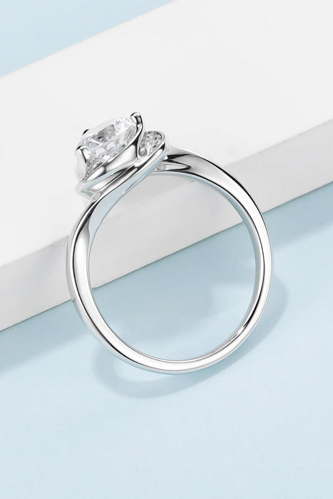 Luxurious Lab-Grown Diamond Heart Ring with Sparkling Moissanite Touch