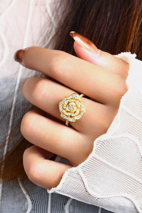 Ethereal Moissanite Blossom Engagement Ring