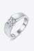 Timeless 1 Carat Lab-Grown Diamond Sterling Silver Ring Set - Exquisite Elegance and Luxury