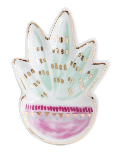 Floral Elegance Ceramic Jewelry Tray - Stylish Organizer for Your Accessories