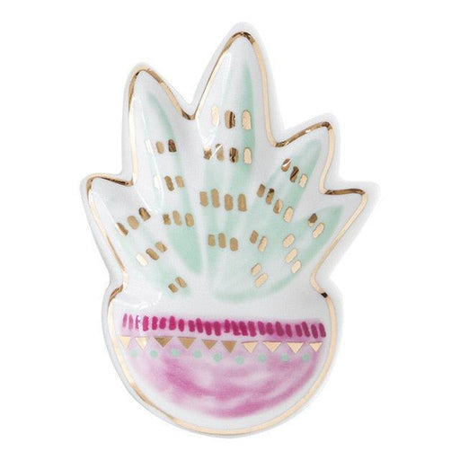 Elegant Ceramic Jewelry Tray with Charming Floral Motifs - Stylish Holder for Accessories