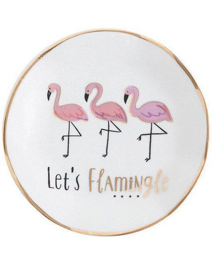 Floral Elegance Ceramic Jewelry Tray - Stylish Organizer for Your Accessories