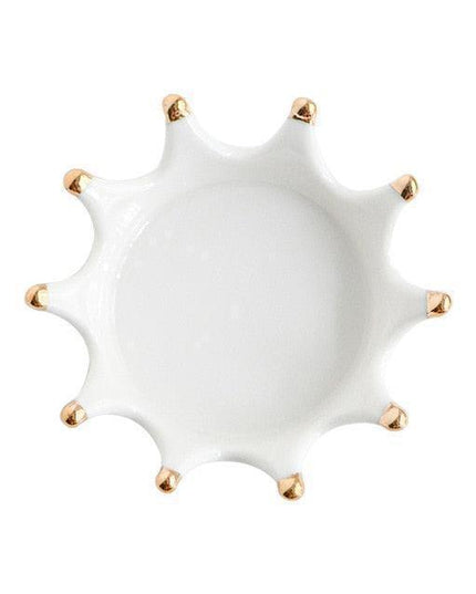 Floral Elegance Ceramic Jewelry Tray - Stylish Organizer for Your Accessories