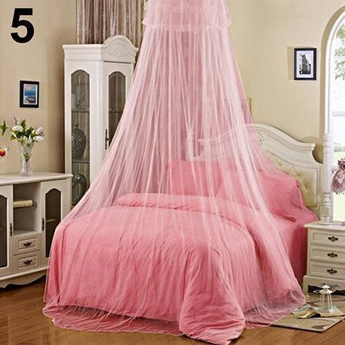 Romantic Lace Bed Canopy: Elegant Mosquito Net & Dust Barrier