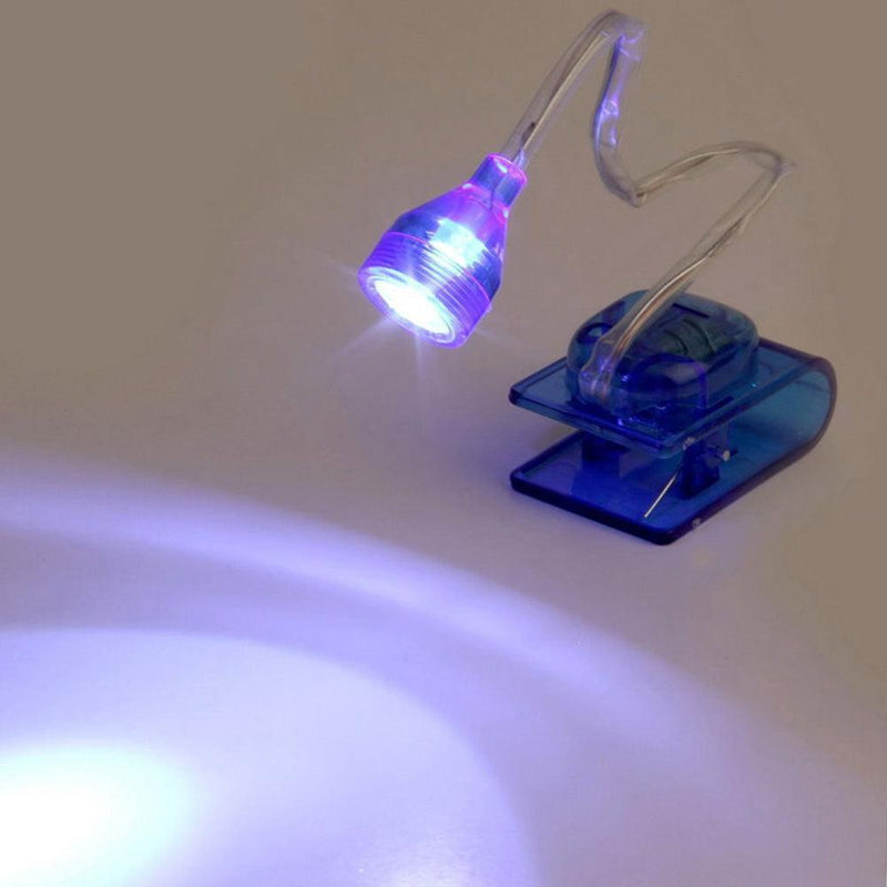 Adjustable Flex Arm LED Clip-On Book Light with Enhanced Brightness and Portability