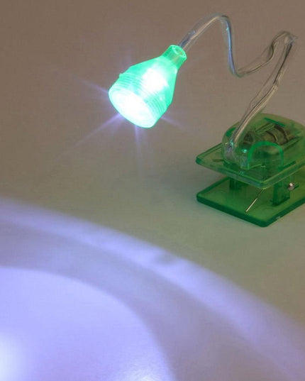 Adjustable Flex Arm LED Clip-On Book Light with Enhanced Brightness and Portability