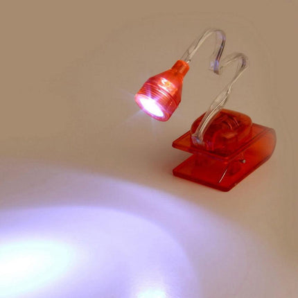 Adjustable Flex Arm LED Clip-On Book Light with Enhanced Brightness and Portability
