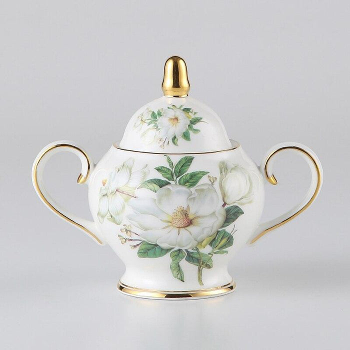 Elegant Chrysanthemum Bone China Tea Set from Europe