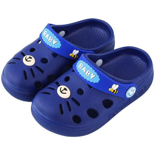 Durable Summer Flat Heeled Rubber Slippers for Infant Boys and Girls