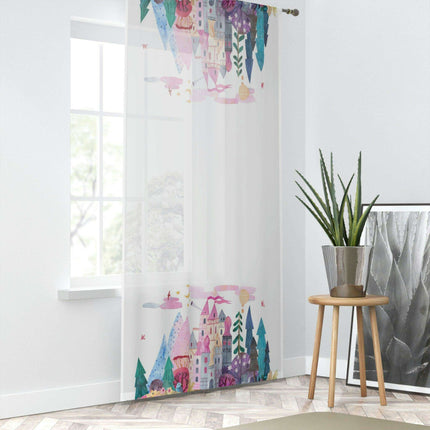 Custom Kids' Photo Sheer Curtains - Personalized Room Decor for Children