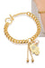 Golden Hamsa Hand Statement Chain Bracelet