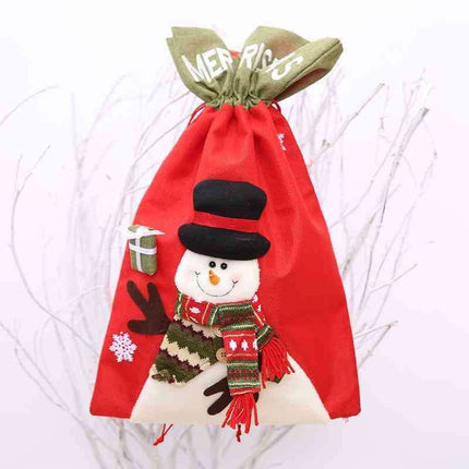 Holiday Drawstring Gift Bag