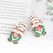 Santa Sparkle Rhinestone Earrings - Festive Holiday Accessory