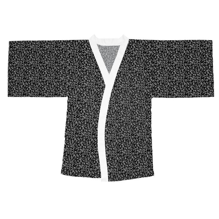 Japanese Kimono: Elegant Design with Long Bell Sleeves