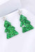 Holiday Festivity Acrylic Christmas Tree Statement Earrings