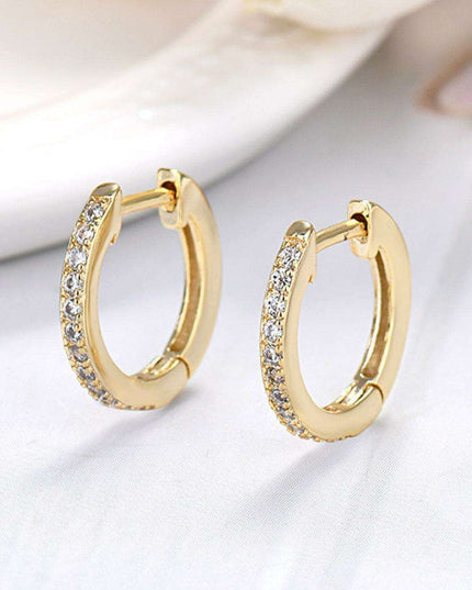 Moissanite Chic Huggie Earrings in Sterling Silver - Effortless Sophistication