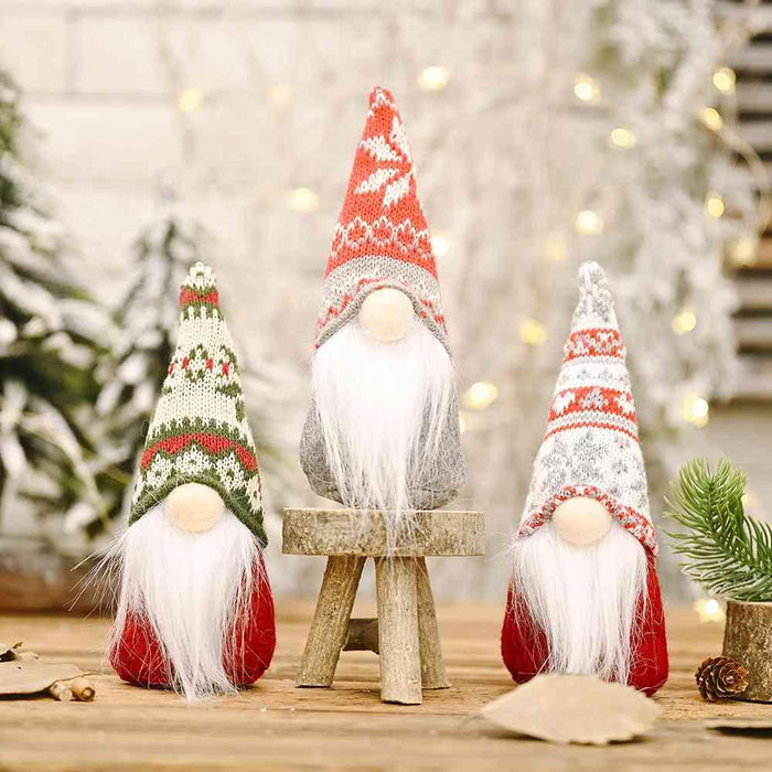 Enchanting Duo of Faceless Gnomes for Garden and Home Decor