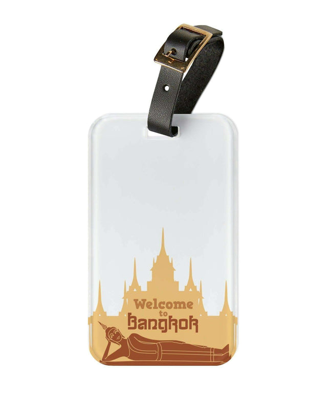 Customizable Acrylic Luggage Tag Set by Elite Maison: Your Stylish Travel Companion
