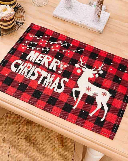 Colorful Plaid Polyester Table Mat Collection