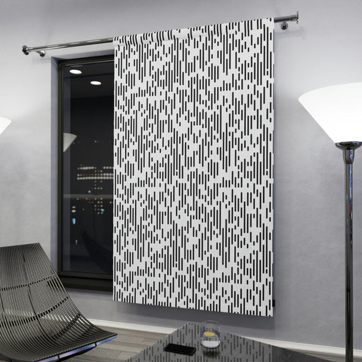 Maison d'Elite Modern Contemporary Vertical Stripes Window Curtains | Blackout Polyester | 50" x 84"